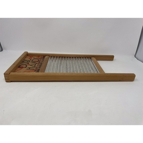 Vintage Dubl Handi Washboard Co Columbus Ohio Wash Board 18" X 8 5/8" Primitive - Picture 5 of 10